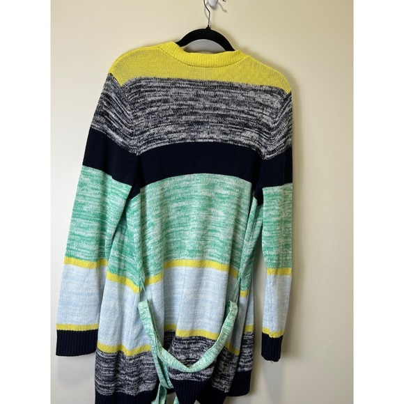 Lane Bryant Women Tie-Front Cardigan 14/16 Cotton Blend Lightweight Knit Sweater - Picture 7 of 7